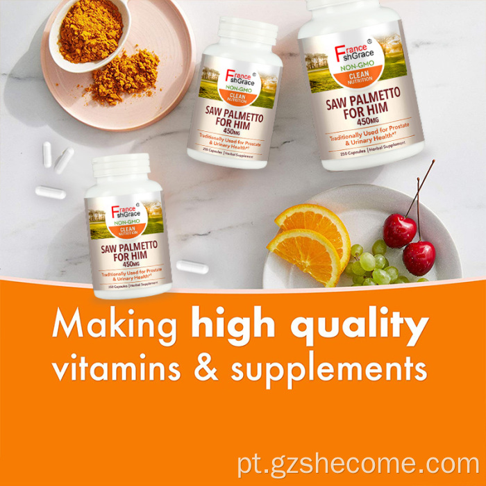 Suporte à próstata Saw Palmetto Extract Prostate Capsules